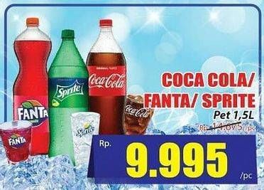 Promo Harga COCA COLA Minuman Soda 1500 ml - Hari Hari