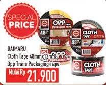 Promo Harga DAIMARU Cloth Tape 48 M X 12 M, Black  - Hypermart