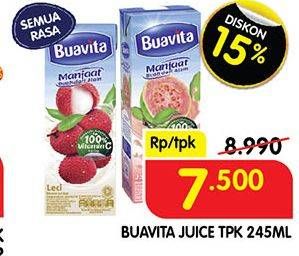 Promo Harga Buavita Fresh Juice All Variants 245 ml - Superindo