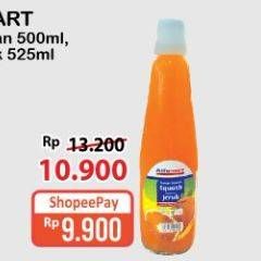 Promo Harga ALFAMART Syrup Squash Jeruk 525 ml - Alfamart