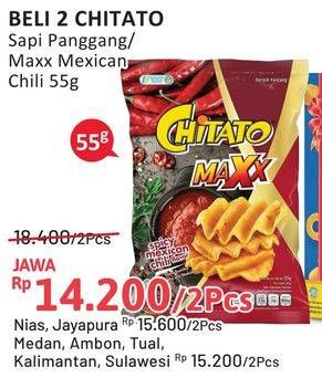 Promo Harga Chitato Snack Potato Chips/Maxx Mexican  - Alfamidi