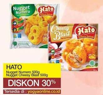 Promo Harga HATO Nugget Numero, Cheesy Blast 500 gr - Yogya