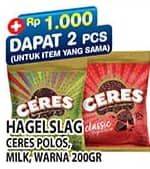 Promo Harga Ceres Hagelslag Rice Choco Classic, Milk, Festive 200 gr - Hypermart