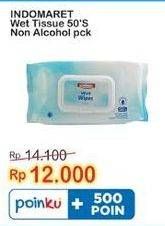 Promo Harga Indomaret Wet Tissue Non Alkohol 50 sheet - Indomaret