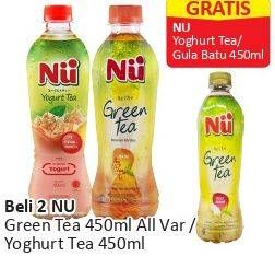 Promo Harga NU Green Tea/ Yogurt Tea 450 mL  - Alfamart