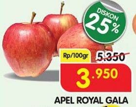 Promo Harga Apel Royal Gala per 100 gr - Superindo