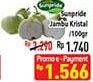 Promo Harga SUNPRIDE Jambu Crystal per 100 gr - Hypermart