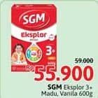 Promo Harga SGM Eksplor 3+ Susu Pertumbuhan Madu, Vanila 600 gr - Alfamidi