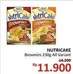 Promo Harga Nutricake Instant Cake Brownies All Variants 230 gr - Alfamidi