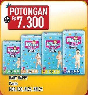 Promo Harga Baby Happy Body Fit Pants M34, L30, XL26, XXL24  - Hypermart