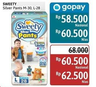 Promo Harga Sweety Silver Pants M30, L28 28 pcs - Alfamidi