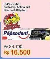 Promo Harga PEPSODENT Pasta Gigi Action 123 Charcoal 160 gr - Indomaret