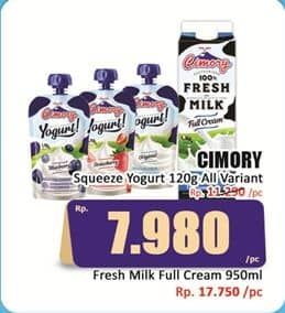 Promo Harga Cimory Squeeze Yogurt All Variants 120 gr - Hari Hari