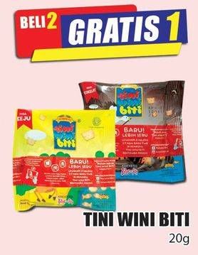 Promo Harga TINI WINI BITI Biskuit Crackers 20 gr - Hari Hari