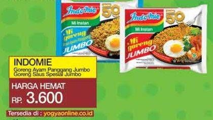 Promo Harga Indomie Mi Goreng Jumbo Ayam Panggang, Spesial 127 gr - Yogya