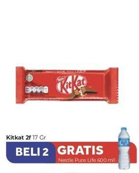 Promo Harga KIT KAT Chocolate 2 Fingers per 2 bungkus 17 gr - Carrefour