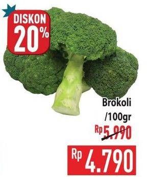 Promo Harga Brokoli per 100 gr - Hypermart