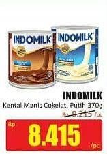 Promo Harga INDOMILK Susu Kental Manis Cokelat, Plain 370 gr - Hari Hari