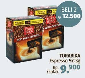 Promo Harga Torabika Kopi Susu Espresso per 5 sachet 23 gr - LotteMart
