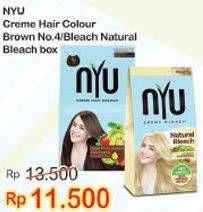 Promo Harga NYU Hair Color Nature Brown, Nat Blezch  - Indomaret