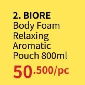 Promo Harga Biore Body Foam Beauty Relaxing Aromatic 800 ml - Guardian