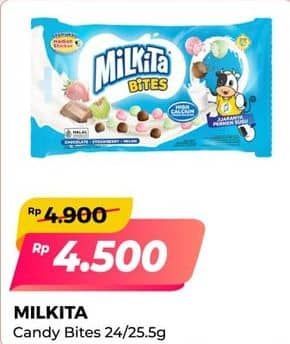 Promo Harga Milkita Candy Milk Bites 25 gr - Alfamart