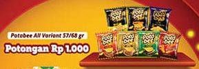 Promo Harga Potabee Snack Potato Chips All Variants 57 gr - Hypermart