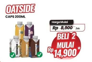 Promo Harga Oatside UHT Milk 200 ml - Carrefour