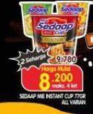Promo Harga Sedaap Mie Cup All Variants 77 gr - Superindo