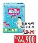 Promo Harga Baby Happy Body Fit Pants L30, M34 30 pcs - Hypermart