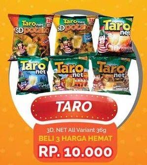 Promo Harga TARO Net All Variants per 3 bungkus 36 gr - Yogya