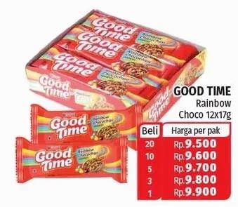 Promo Harga GOOD TIME Cookies Chocochips per 12 pcs 17 gr - Lotte Grosir
