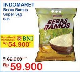 Promo Harga Indomaret Beras Ramos Super 5 kg - Indomaret