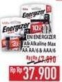 Promo Harga ENERGIZER Battery Alkaline AAA, AA 6 pcs - Hypermart