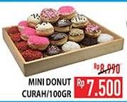 Promo Harga Assorted Mini Doughnut Curah per 100 gr - Hypermart