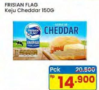 Promo Harga Frisian Flag Cheddar Cheese Box 150 gr - Indomaret