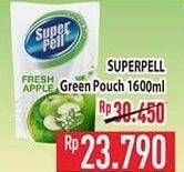 Promo Harga SUPER PELL Pembersih Lantai Fresh Apple 1600 ml - Hypermart