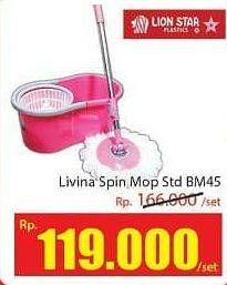 Promo Harga LION STAR Livina Spin Mop BM-45  - Hari Hari