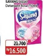 Promo Harga Sayang Liquid Detergent Rose 800 ml - Alfamidi