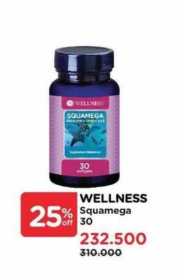 Promo Harga Wellness Squamega 30 pcs - Watsons