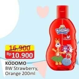 Promo Harga Kodomo Body Wash Gel Strawberry, Orange 200 ml - Alfamart