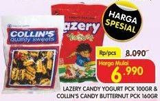 Promo Harga LAZERY Candy 100gr/COLLIN'S Butternut Candy 160gr  - Superindo