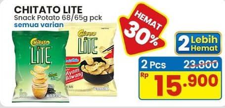 Promo Harga Chitato Lite Snack Potato Chips All Variants 65 gr - Indomaret