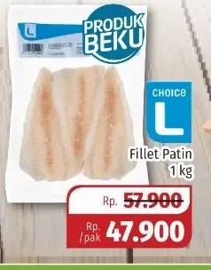 Promo Harga CHOICE L Fillet Patin 1000 gr - Lotte Grosir