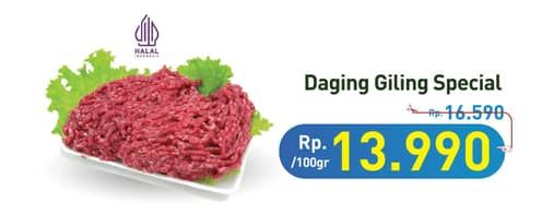 Promo Harga Daging Giling Sapi Spesial per 100 gr - Hypermart