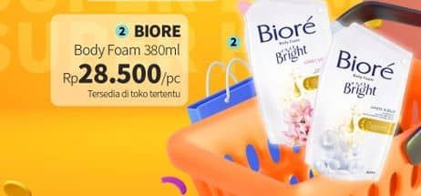 Promo Harga Biore Body Foam Bright 400 ml - Guardian