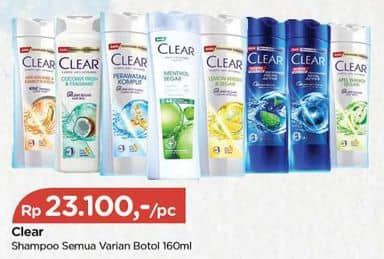 Promo Harga Clear Shampoo All Variants 160 ml - TIP TOP