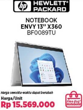 Promo Harga HP Notebook Envy 13 Inci X360 BF0089TU  - COURTS