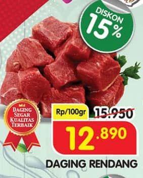 Promo Harga Daging Rendang Sapi per 100 gr - Superindo