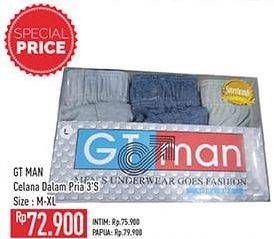 Promo Harga Gt Man Celana Dalam Pria M-XL 3 pcs - Hypermart